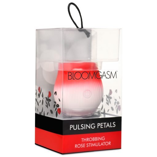 Pulsing Petals Throbbing Rose Clit Stimulator - Red - Image 10