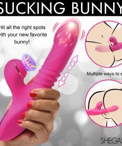 Pro-Thrust Thrusting Suction Silicone Rabbit Vibrator - Image 2