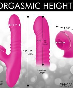 Pro-Thrust Thrusting Suction Silicone Rabbit Vibrator - Image 4