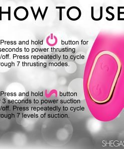 Pro-Thrust Thrusting Suction Silicone Rabbit Vibrator - Image 6