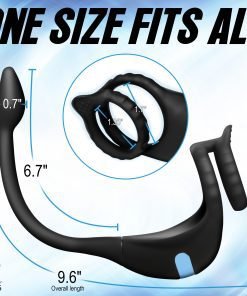 Vibrating Silicone Cock Ring and Anal Stimulator - Image 3