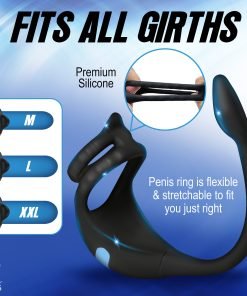 Vibrating Silicone Cock Ring and Anal Stimulator - Image 7