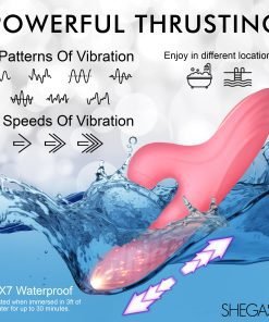Candy-Thrust Silicone Thrusting and Sucking Rabbit Vibrator - Image 3
