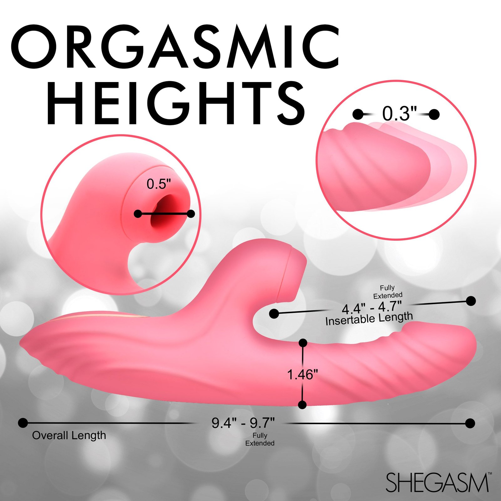 Candy-Thrust Silicone Thrusting and Sucking Rabbit Vibrator - Image 4