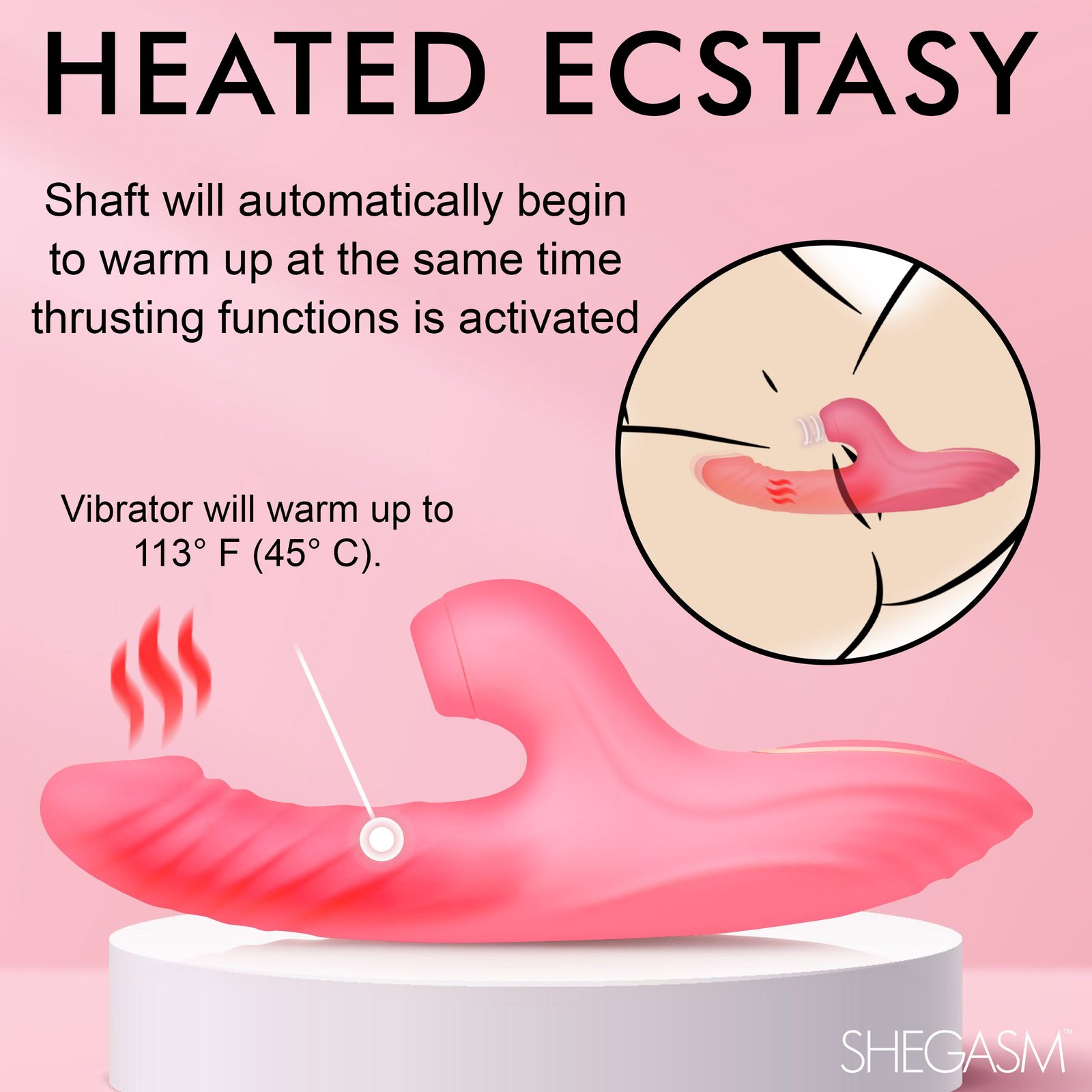 Candy-Thrust Silicone Thrusting and Sucking Rabbit Vibrator - Image 7