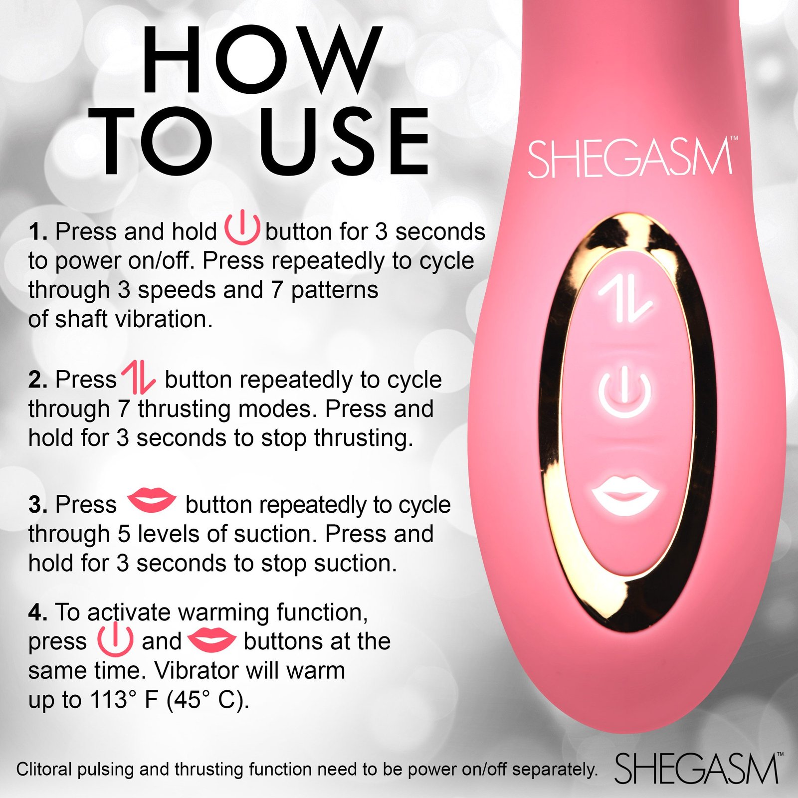 Candy-Thrust Silicone Thrusting and Sucking Rabbit Vibrator - Image 8
