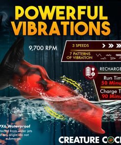 Powerful vibrating device in water showcasing its features