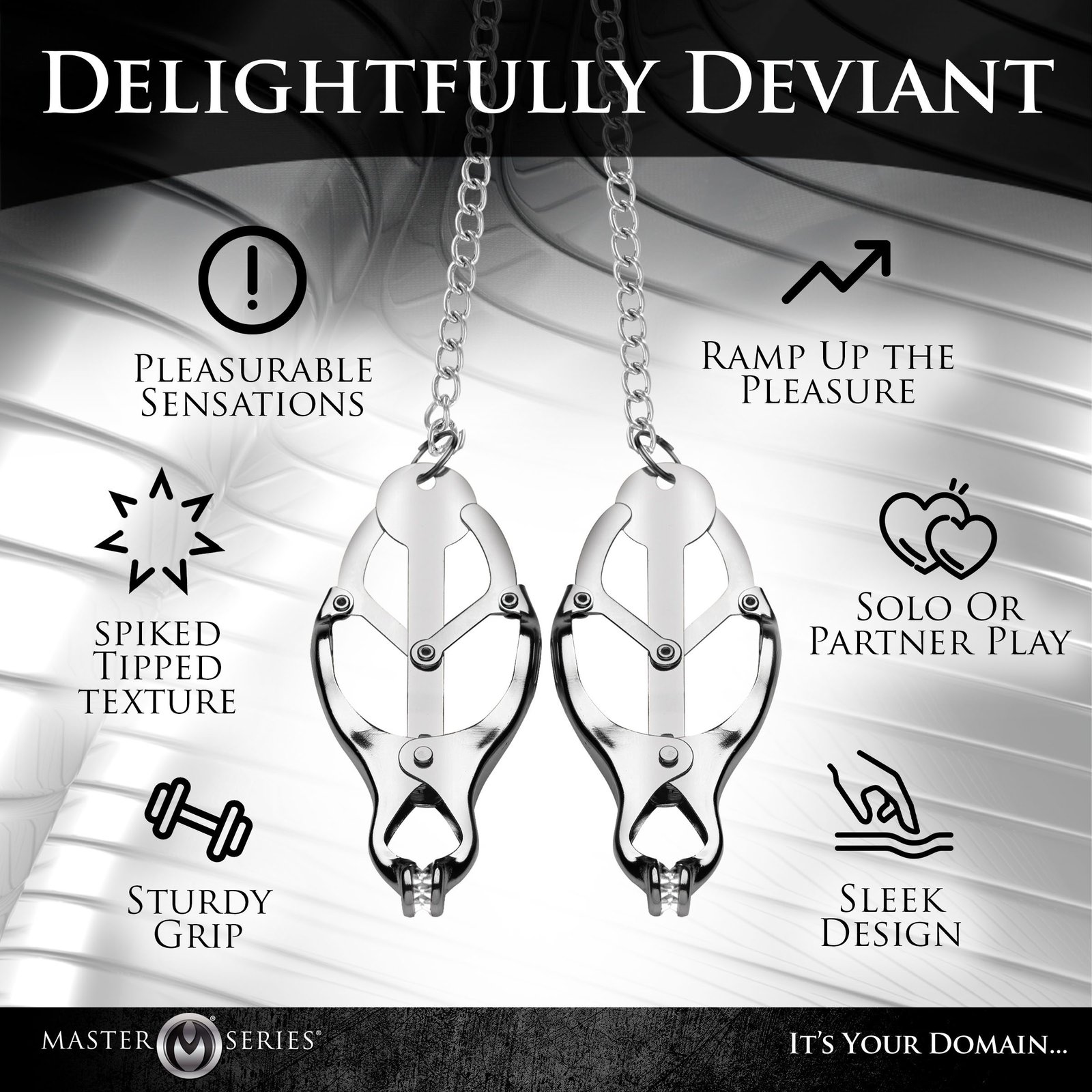 Tyrant Spiked Clover Nipple Clamps - Image 5
