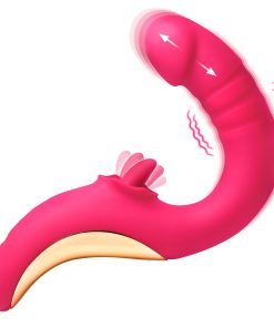 Vibrating pink adult toy with unique design