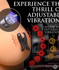 Adjustable vibration device showcasing multiple speeds and patterns.