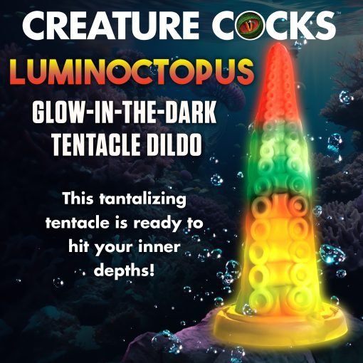 Luminoctopus Glow-In-The-Dark Tentacle Silicone Dildo - Image 2