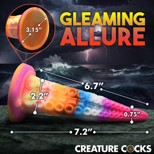 Luminoctopus Glow-In-The-Dark Tentacle Silicone Dildo - Image 4