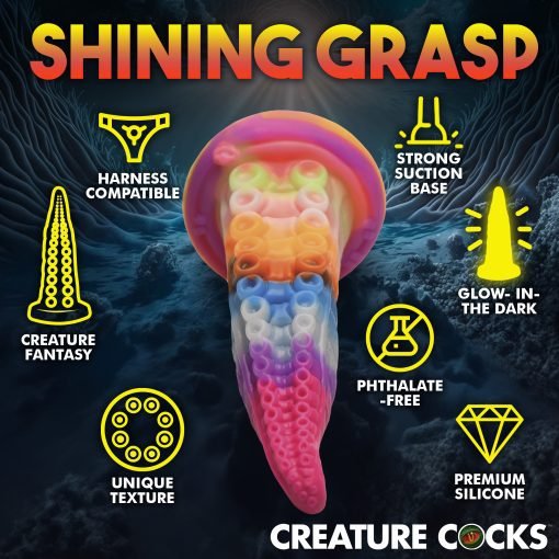 Luminoctopus Glow-In-The-Dark Tentacle Silicone Dildo - Image 7