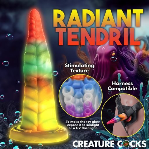 Luminoctopus Glow-In-The-Dark Tentacle Silicone Dildo - Image 5