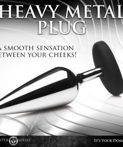 Butt Slut Metal & Silicone Butt Plug - Image 4