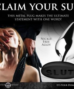 Butt Slut Metal & Silicone Butt Plug - Image 5