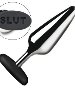 Butt Slut Metal & Silicone Butt Plug