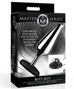 Butt Slut Metal & Silicone Butt Plug - Image 9