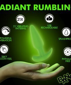 Glow-in-the-Dark Silicone Butt Plug - Image 5
