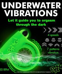 Glow-in-the-Dark Silicone Vibrating Cock Ring - Image 3