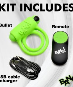 Glow-in-the-Dark Silicone Vibrating Cock Ring - Image 7
