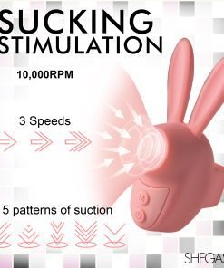 Sucky Bunny Clit Stimulator - Pink - Image 3