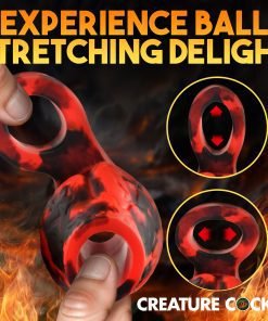 Hell Hound Silicone Girth Enhancer with Ball Strap - Large - Image 3