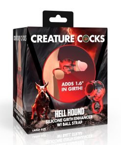 Hell Hound Silicone Girth Enhancer with Ball Strap - Large - Image 6