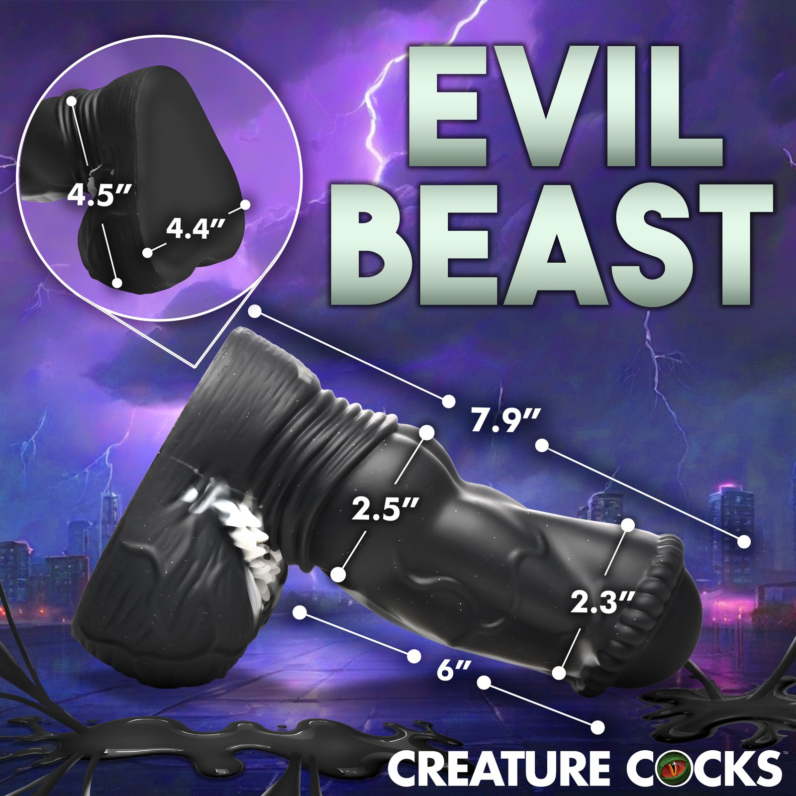 Venom Silicone Dildo Texture