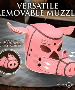 Pink removable muzzle designed for versatility