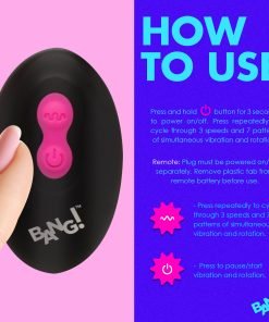 Guide on how to use a vibrating device with remote control