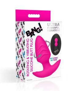 Rotating and vibrating silicone butt plug packaging
