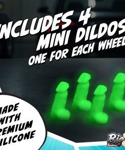 Four mini dildos made with premium silicone, designed for novelty use