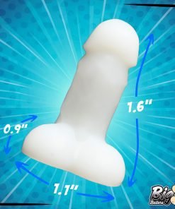 Silicone novelty item with measurements