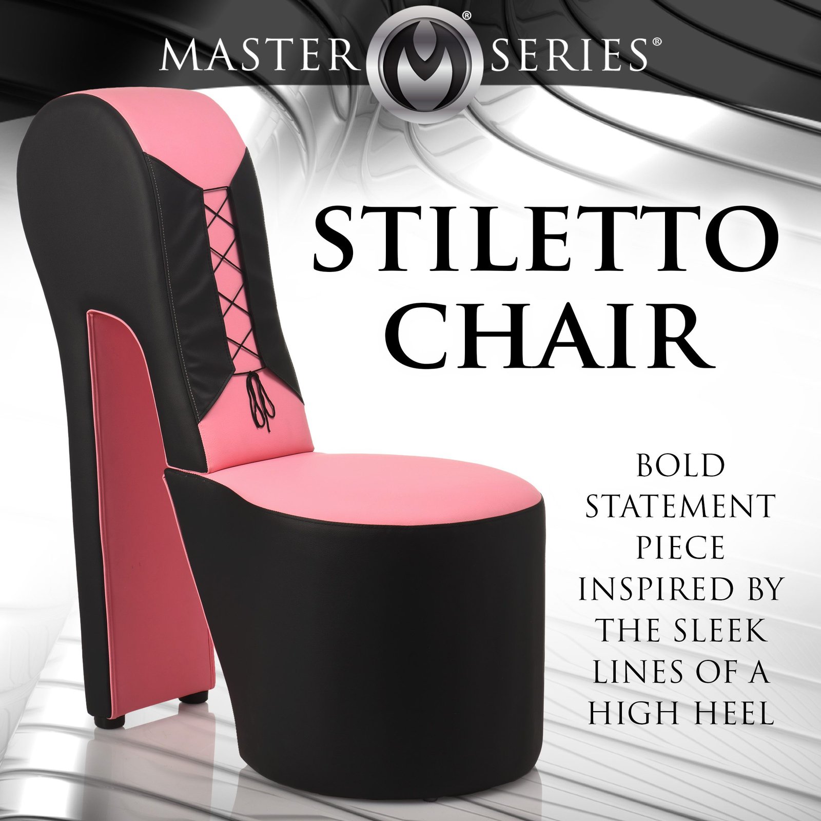 Pink Stiletto Corset Throne Chair - Image 2