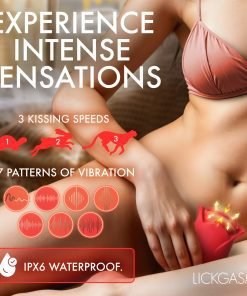 Sweet Kiss Kissing and Vibrating Clitoral Stimulator - Red - Image 3