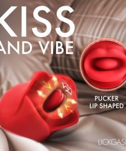 Sweet Kiss Kissing and Vibrating Clitoral Stimulator - Red - Image 4