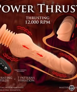 Power Thrust adult toy with remote control featuring gyrating speeds and vibration patterns