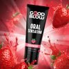 Good Blow Oral Sensation Strawberry Flavor Gel packaging with strawberries