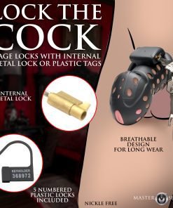 Locking device for intimate use with breathable design