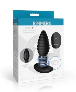 Rimmers Model E Vibrating Rimming Plug with Remote Control packaging