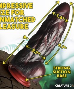 Impressive size for unmatched pleasure product with measurements