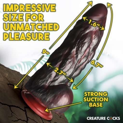 Impressive size for unmatched pleasure product with measurements