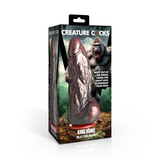 Packaging of King Kong silicone dildo featuring a jungle theme