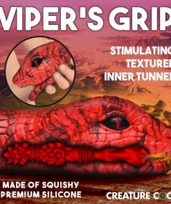 Viper's Grip silicone toy featuring a textured inner tunnel