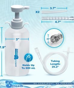 Clean Stream liquid dispenser with tubing and measurements