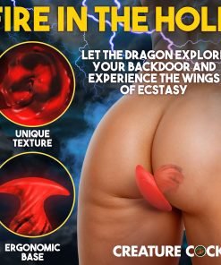 A unique red anal toy designed for enhanced pleasure, featuring an ergonomic base and textured surface.