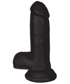 Black silicone dildo