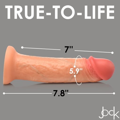 Real Skin Silicone Dildo - 8 Inch - Image 3