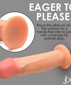 Realistic dildo designed for hands-free play